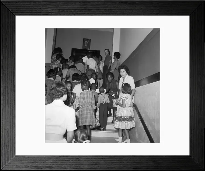 Framed Print : Children Entering School Framed Print : Children Entering School