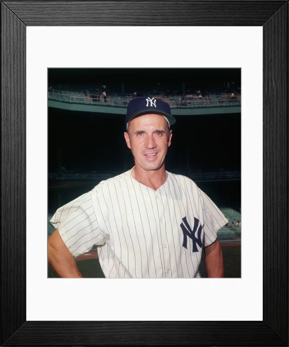 Framed Print : Yankee Frank Crosetti Posing in Baseball Uniform Framed Print : Yankee Frank Crosetti Posing in Baseball Uniform