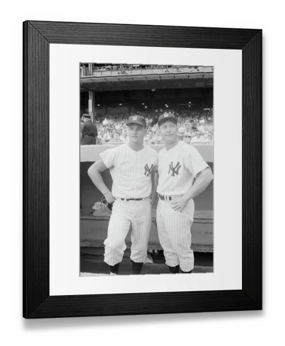 Framed Print : Roger Maris & Mickey Mantle Standing Framed Print : Roger Maris & Mickey Mantle Standing