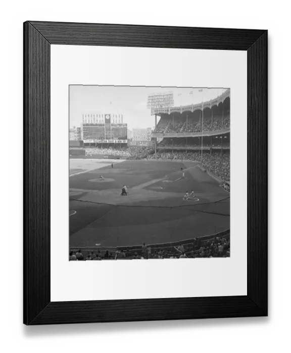Framed Print : Baseball Game at Yankee Stadium Framed Print : Baseball Game at Yankee Stadium
