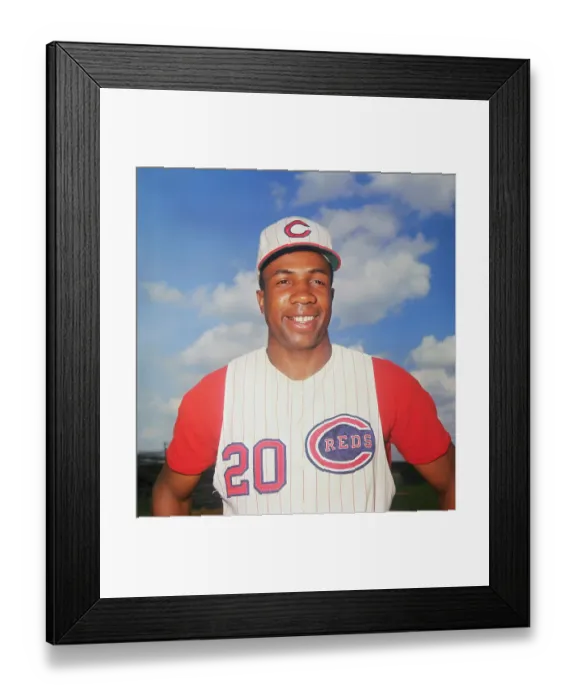 Framed Print : Reds Frank Robinson Smiling for Camera Framed Print : Reds Frank Robinson Smiling for Camera