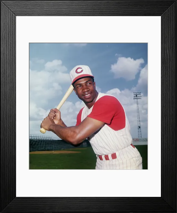 Framed Print : Reds Frank Robinson in Batting Position Framed Print : Reds Frank Robinson in Batting Position