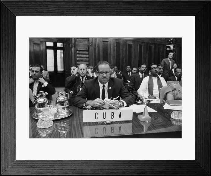 Framed Print : President Oswaldo Dorticos of Cuba, 1961 Framed Print : President Oswaldo Dorticos of Cuba, 1961