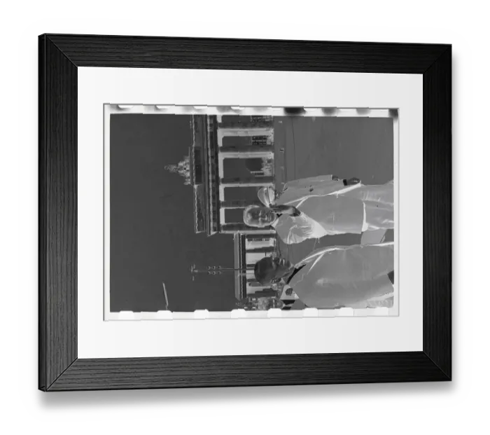Framed Print : Willy Brandt with Hienrich Luebke