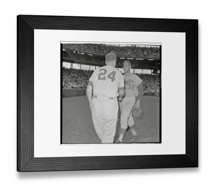 Framed Print : Walt Alston Shaking Sandy Koufax's Hand Framed Print : Walt Alston Shaking Sandy Koufax's Hand