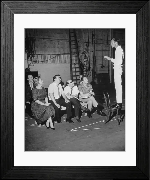 Framed Print : Peter Fonda Rehearsing for Broadway Show Framed Print : Peter Fonda Rehearsing for Broadway Show