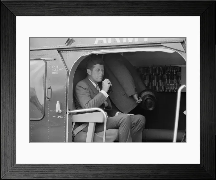 Framed Print : Portrait of President Kennedy Framed Print : Portrait of President Kennedy
