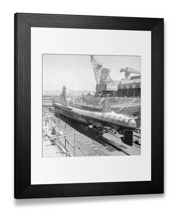 Framed Print : USS Perch Submarine in Dry Dock Framed Print : USS Perch Submarine in Dry Dock