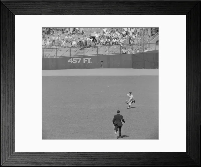 Framed Print : Mickey Mantle Running for Hit to Center Field Framed Print : Mickey Mantle Running for Hit to Center Field