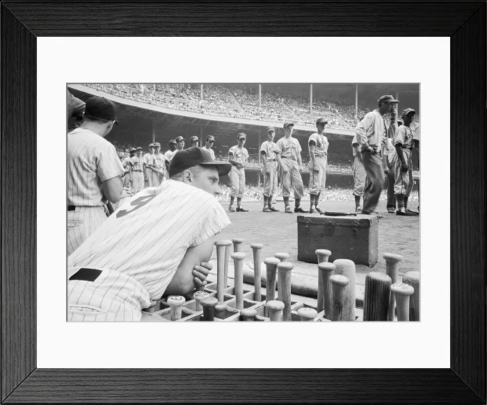 Framed Print : Yanks Slugger Gets The Eye Framed Print : Yanks Slugger Gets The Eye