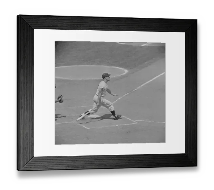 Framed Print : Roger Maris Hitting 47th Home Run