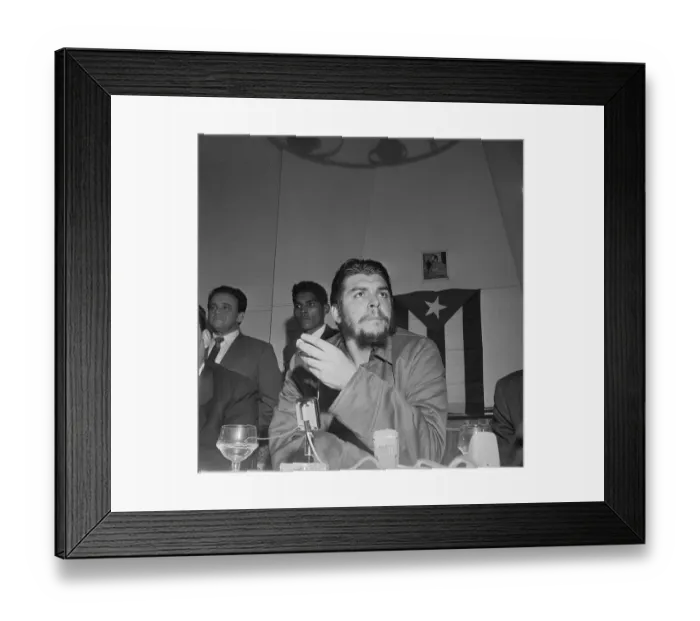 Framed Print : Che Guevara at Economic Conference Framed Print : Che Guevara at Economic Conference