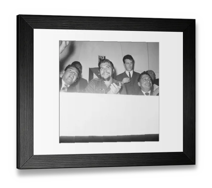 Framed Print : Ernesto Guevara Speaking to Crowd Framed Print : Ernesto Guevara Speaking to Crowd