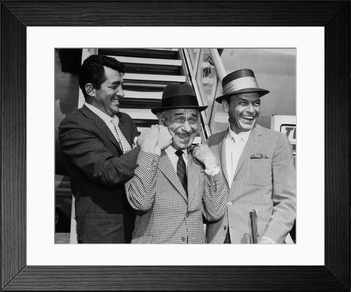 Framed Print : Martin and Sinatra with Restaurateur Romanoff Framed Print : Martin and Sinatra with Restaurateur Romanoff