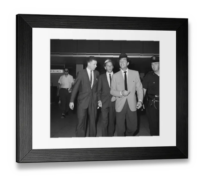 Framed Print : Frank Sinatra and Dean Martin in Airport Framed Print : Frank Sinatra and Dean Martin in Airport