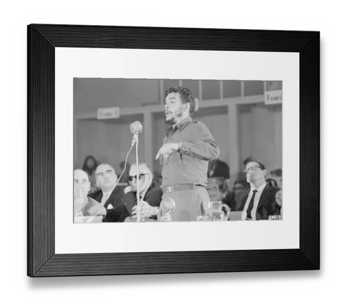 Framed Print : Ernesto Guevara Speaking at Conference Framed Print : Ernesto Guevara Speaking at Conference