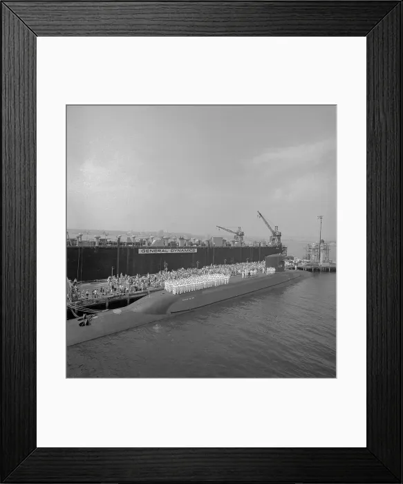 Framed Print : Commissioning Ceremony of Submarine Polaris