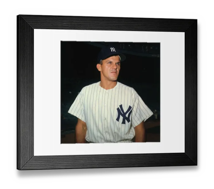 Framed Print : Bill Skowron Posing in Yankee Uniform Framed Print : Bill Skowron Posing in Yankee Uniform