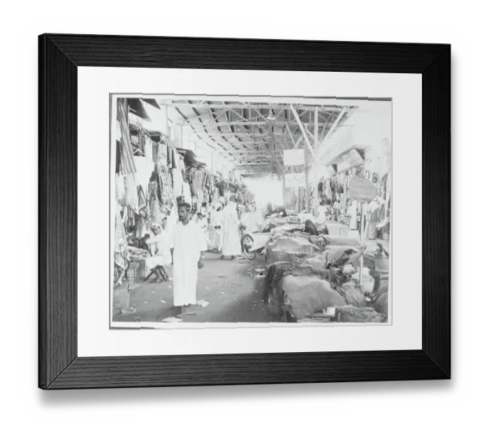 Framed Print : People Walking Through Market Framed Print : People Walking Through Market