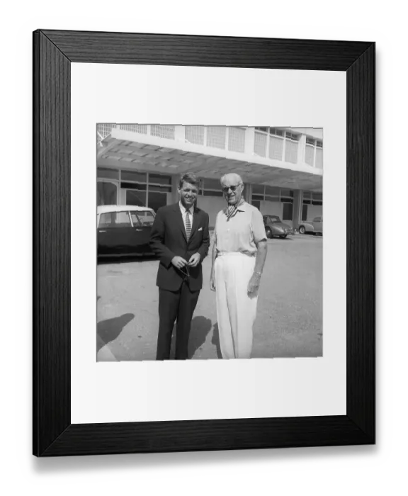 Framed Print : Portrait of Robert Kennedy and Joseph Kennedy Framed Print : Portrait of Robert Kennedy and Joseph Kennedy