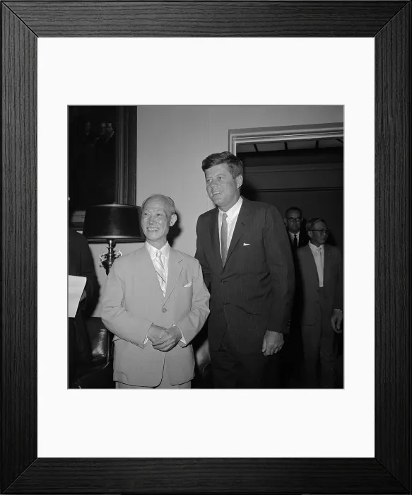 Framed Print : John F. Kennedy with Chen Cheng Framed Print : John F. Kennedy with Chen Cheng