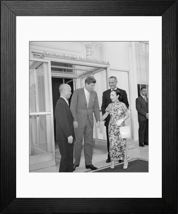 Framed Print : President Kennedy Welcoming the Cheng's