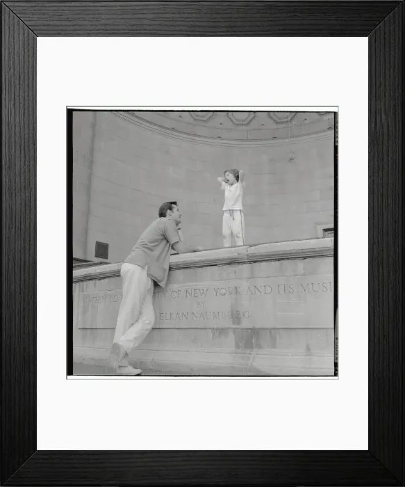 Framed Print : Robert Goulet Listening to Daughter Nicki Singing Framed Print : Robert Goulet Listening to Daughter Nicki Singing