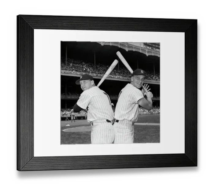Framed Print : New York Yankees Mickey Mantle and Roger Maris Framed Print : New York Yankees Mickey Mantle and Roger Maris