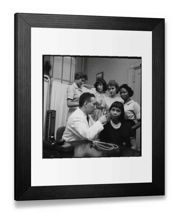 Framed Print : Wacs Get Medical Exam Framed Print : Wacs Get Medical Exam
