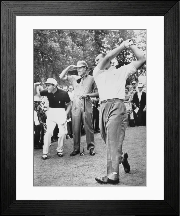 Framed Print : Arnold Palmer Teeing Off Framed Print : Arnold Palmer Teeing Off