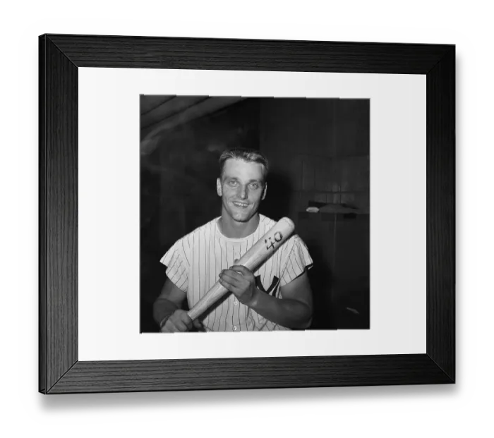 Framed Print : Rodger Maris Holding Bat Framed Print : Rodger Maris Holding Bat