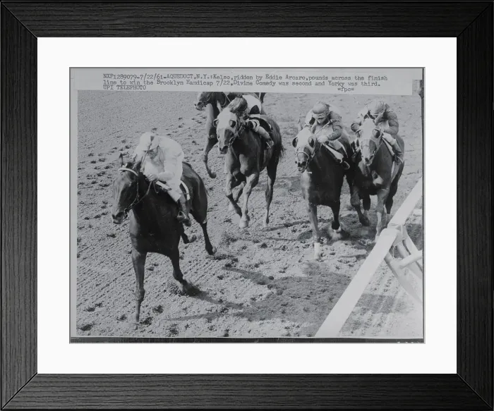 Framed Print : Eddie Arcaro Winning Race on Kelso Framed Print : Eddie Arcaro Winning Race on Kelso