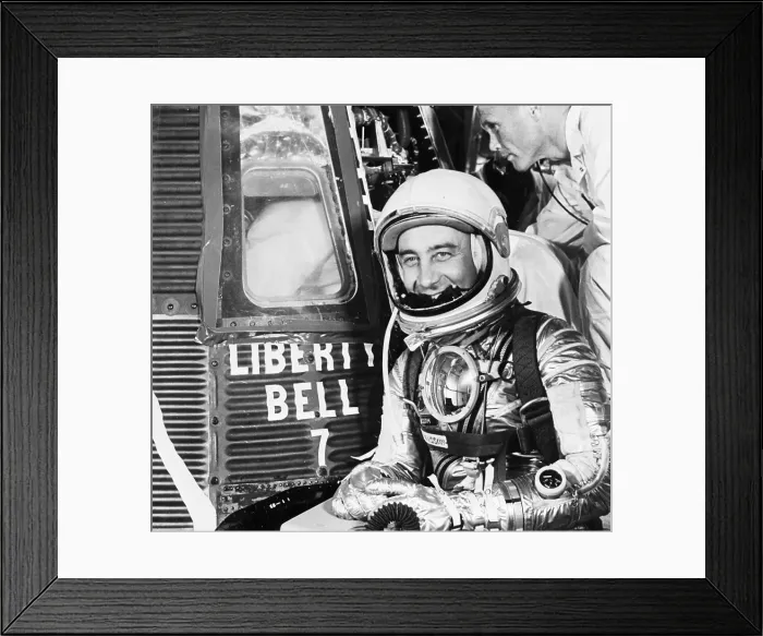 Framed Print : Gus Grissom in Space Suit Framed Print : Gus Grissom in Space Suit