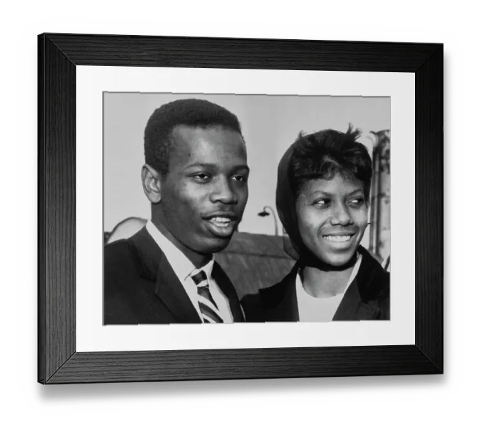 Framed Print : Frank Budd And Wilma Rudolph