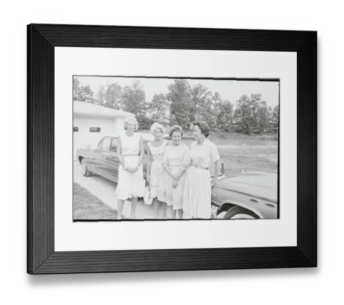 Framed Print : Wives of Astronauts Posing Together