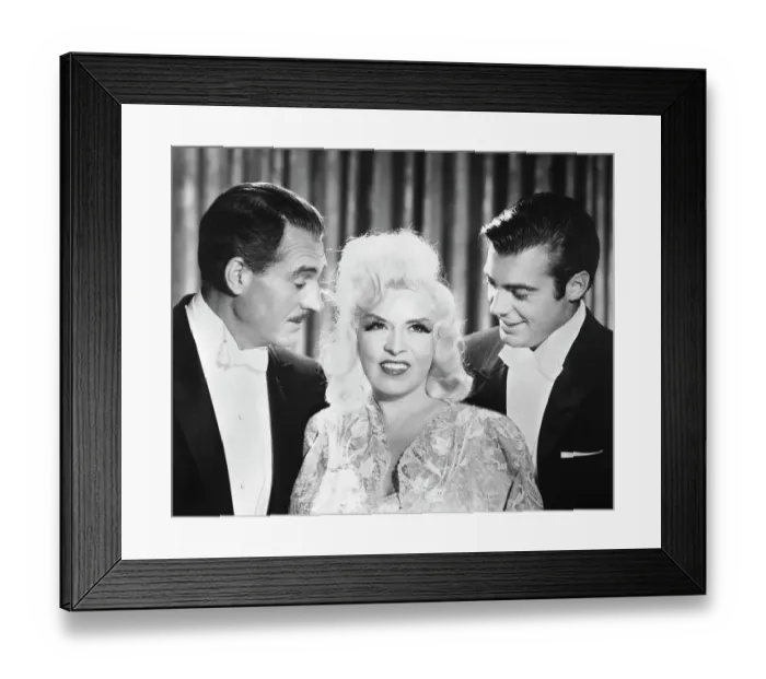 Framed Print : Portrait of Mae West with Alan Marshal and His Son Framed Print : Portrait of Mae West with Alan Marshal and His Son