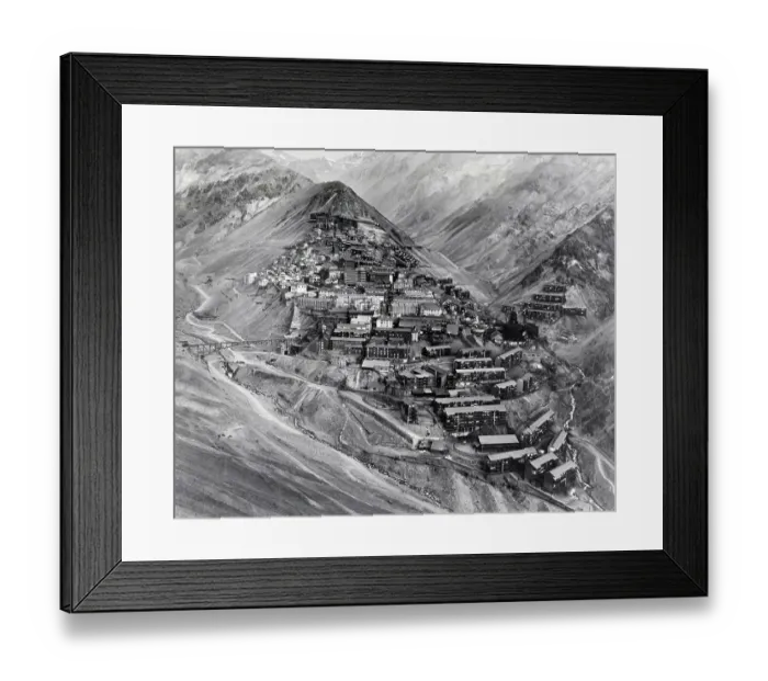 Framed Print : El Teniente Mountainside Mining Town, Chile Framed Print : El Teniente Mountainside Mining Town, Chile