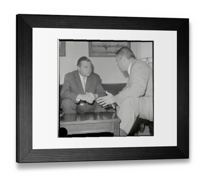Framed Print : Robert S. McNamara with Franz Josef Strauss Framed Print : Robert S. McNamara with Franz Josef Strauss