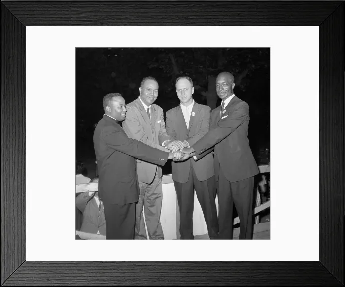 Framed Print : Freedom Riders Clasp Hands in Unity Framed Print : Freedom Riders Clasp Hands in Unity