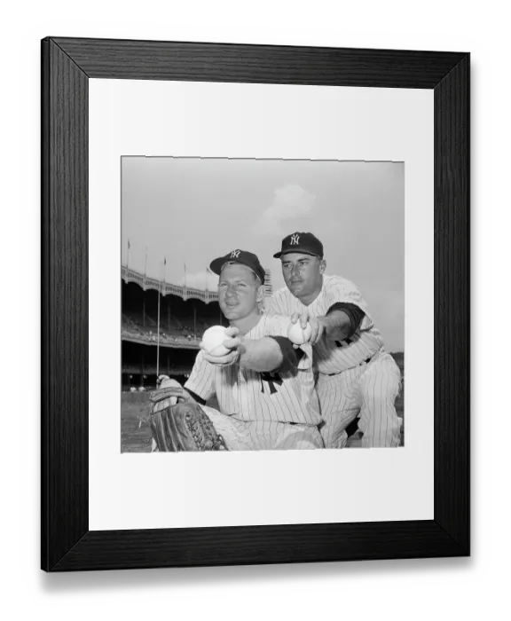 Framed Print : New York Yankees Pitchers Whitey Ford and Luis Arroyo Framed Print : New York Yankees Pitchers Whitey Ford and Luis Arroyo