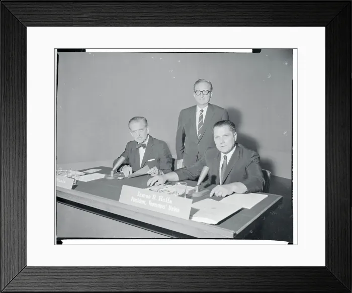Framed Print : Jimmy Hoffa Appearing on Meet the Press Framed Print : Jimmy Hoffa Appearing on Meet the Press