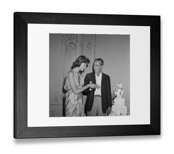 Framed Print : Lauren Bacall Holding Jason Robards Hand Framed Print : Lauren Bacall Holding Jason Robards Hand