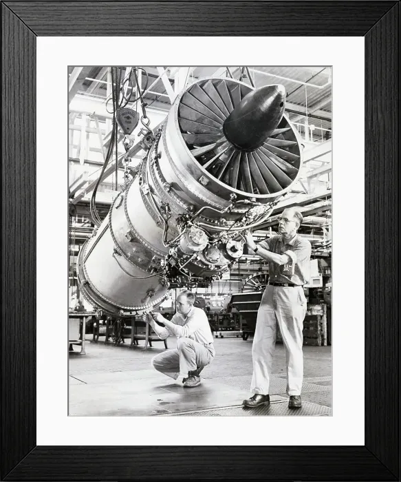 Framed Print : New Engine Being Tested