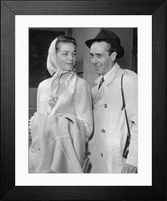 Framed Print : Portrait of Lauren Bacall and Jason Robards Jr Framed Print : Portrait of Lauren Bacall and Jason Robards Jr