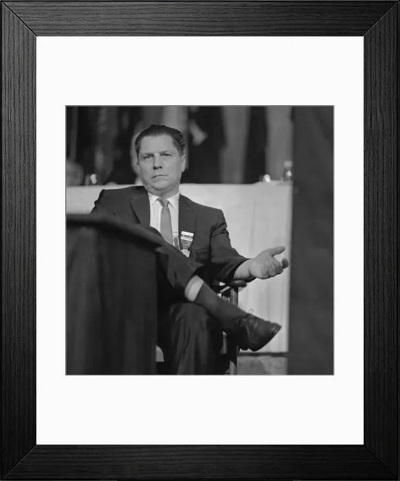 Framed Print : Portrait of Jimmy Hoffa Framed Print : Portrait of Jimmy Hoffa
