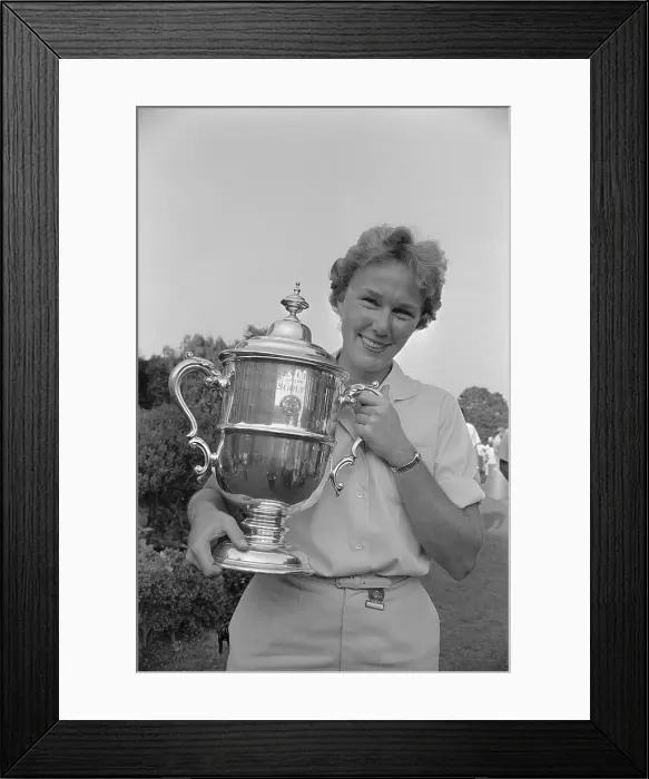 Framed Print : US Women's Open Golf Champion Mickey Wright Holding Trophy Framed Print : US Women's Open Golf Champion Mickey Wright Holding Trophy