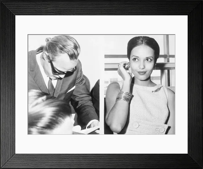 Framed Print : Composite of Marlon Brando and Anna Kashfi Framed Print : Composite of Marlon Brando and Anna Kashfi