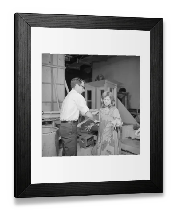 Framed Print : Arthur Penn and Patty Duke on Set of The Miracle Worker Framed Print : Arthur Penn and Patty Duke on Set of The Miracle Worker