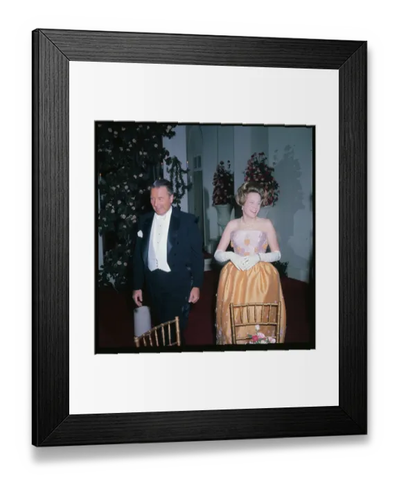 Framed Print : Henry Ford II with Daughter Charlotte Framed Print : Henry Ford II with Daughter Charlotte