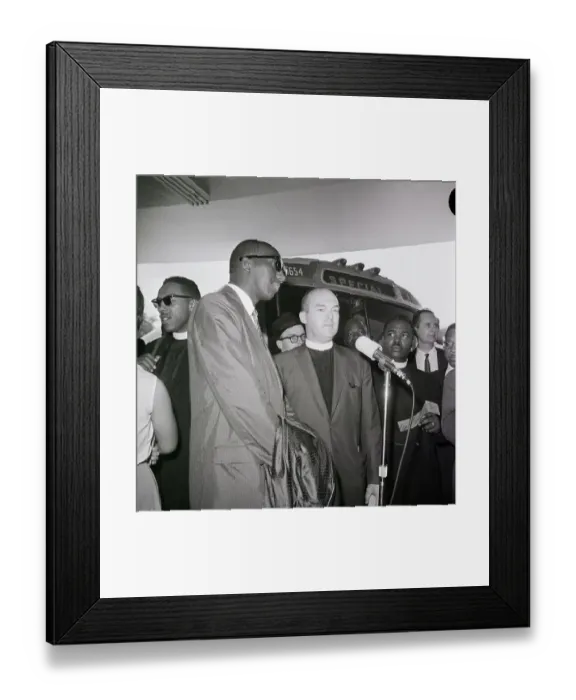 Framed Print : Testing Of Bus Desegregation Framed Print : Testing Of Bus Desegregation